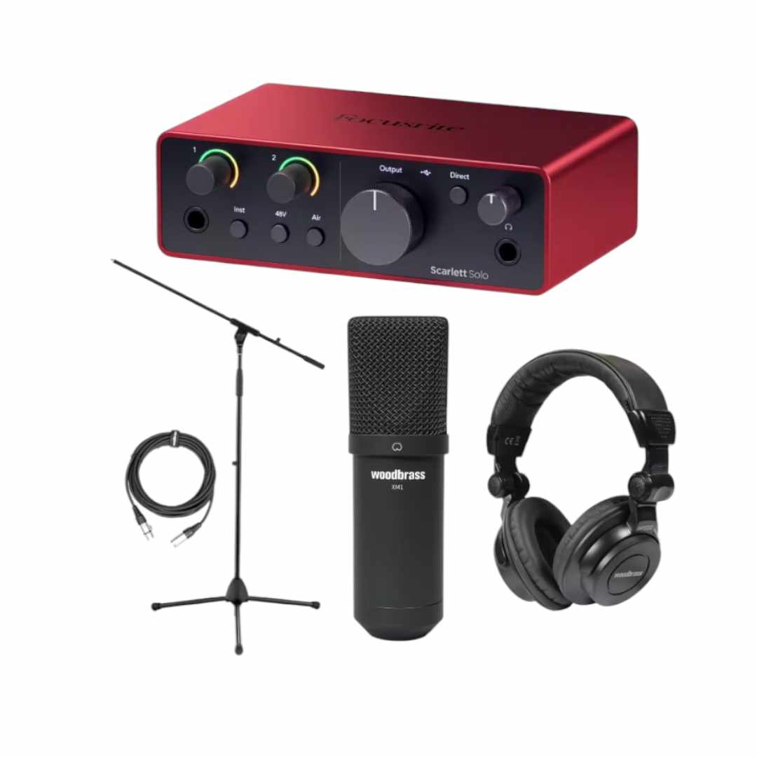 Pack Focusrite Scarlett Solo 3rd Gen – L’Interface Audio USB Idéale avec Accessoires Inclus