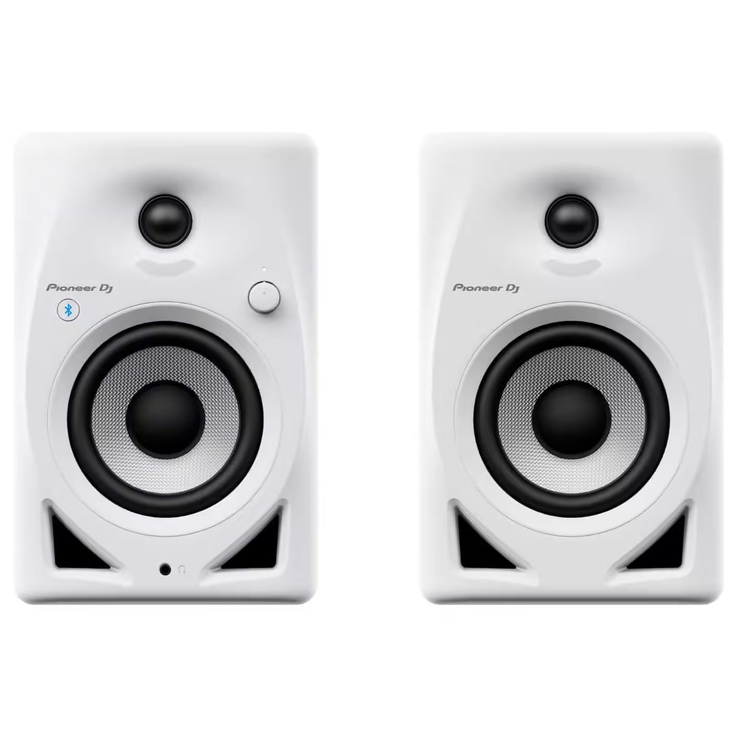 Pioneer DJ DM-40D-BT Blanc – Enceintes de Monitoring Polyvalentes avec Bluetooth