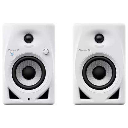 Pioneer DJ DM-40D-BT Blanc – Enceintes de Monitoring Polyvalentes avec Bluetooth